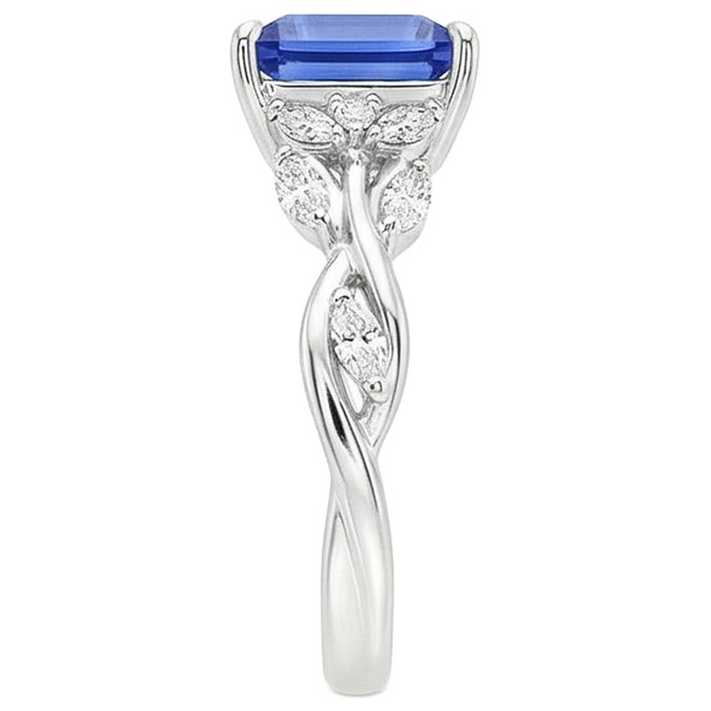 echter marquise diamant 6.75Karat ring Profilansicht