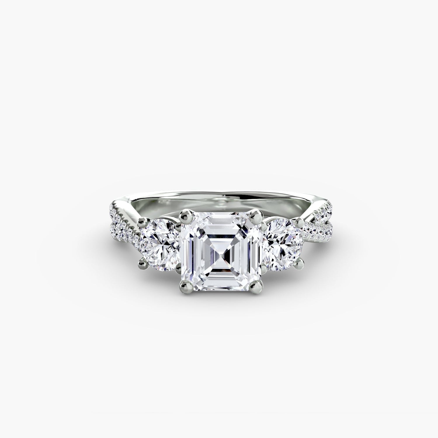 Handgefertigter Diamant Setting 0,77 Karat – Alternative Ansicht