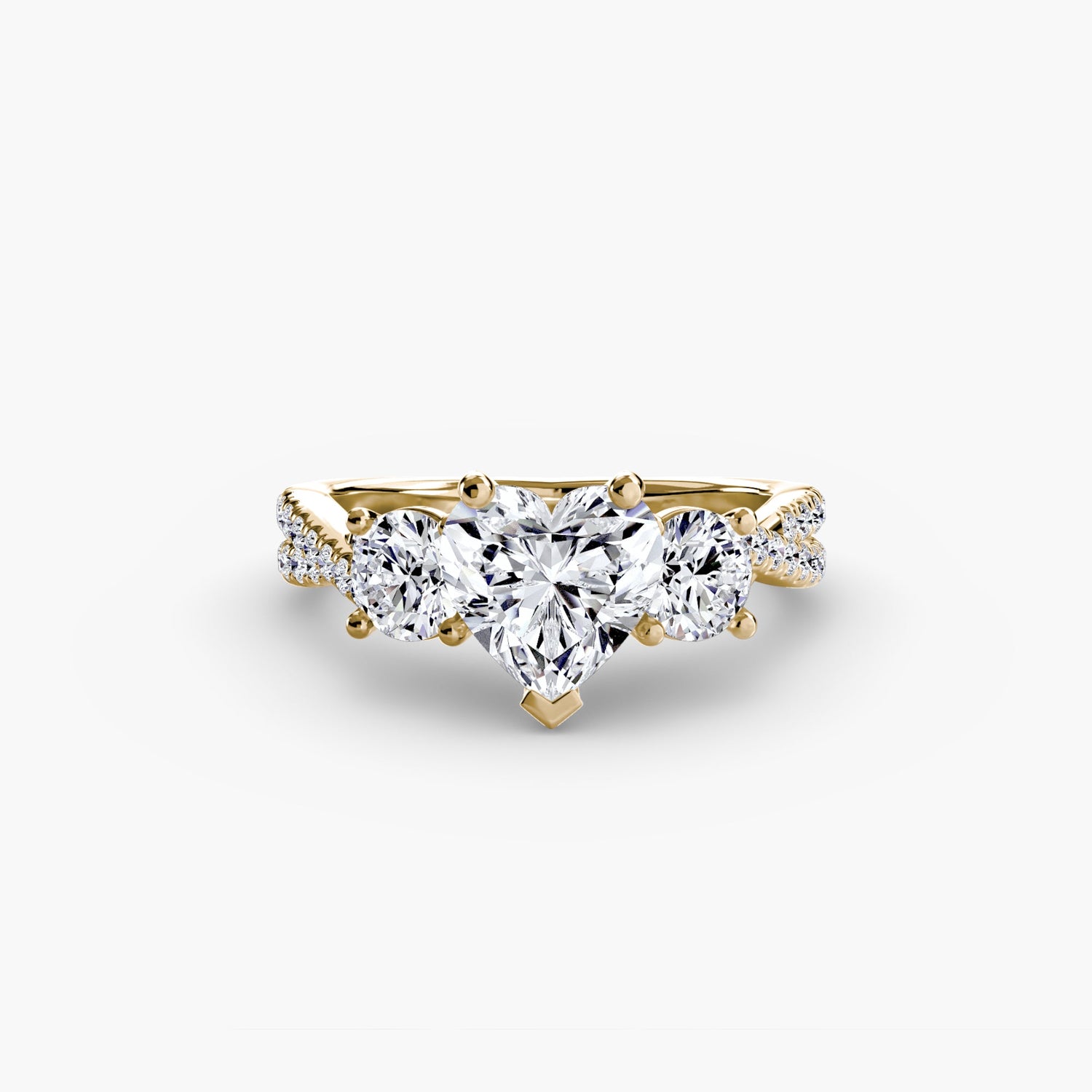 Diamant Setting 0,77-Karat Gold – Rückansicht