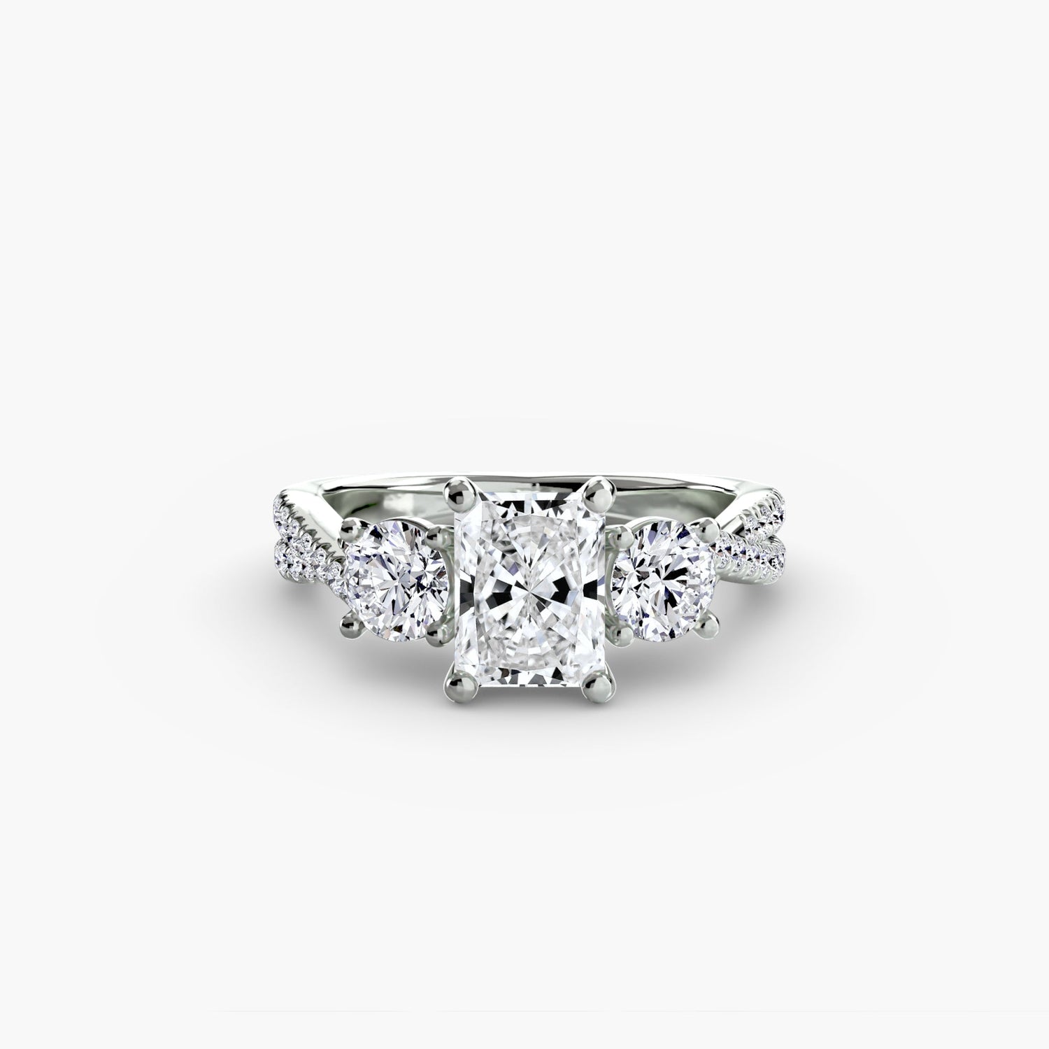 Erdgewonnener Diamant Setting 0,77 Karat Gold – Detailansicht