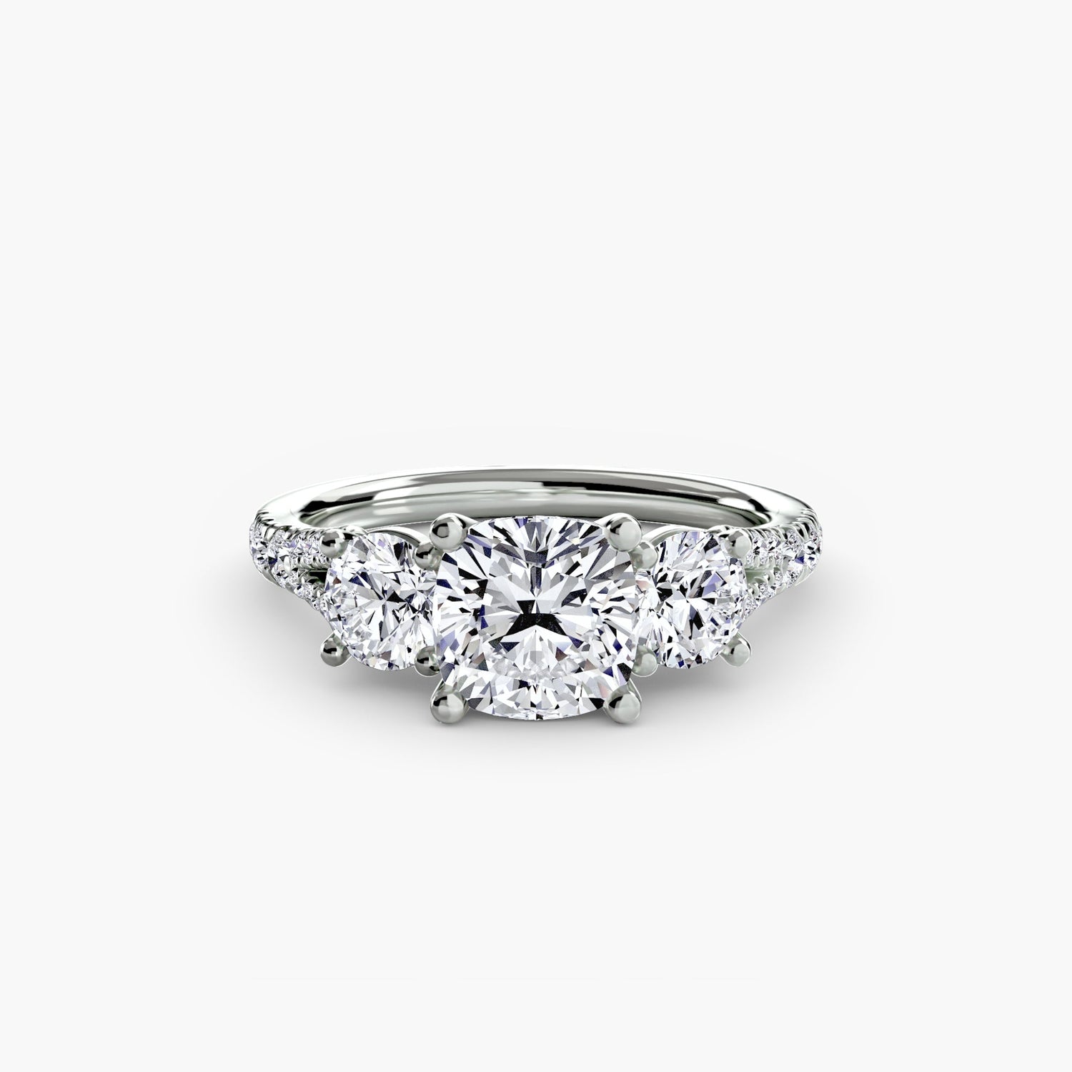 Setting Gold mit Edler Diamant – Schrägansicht