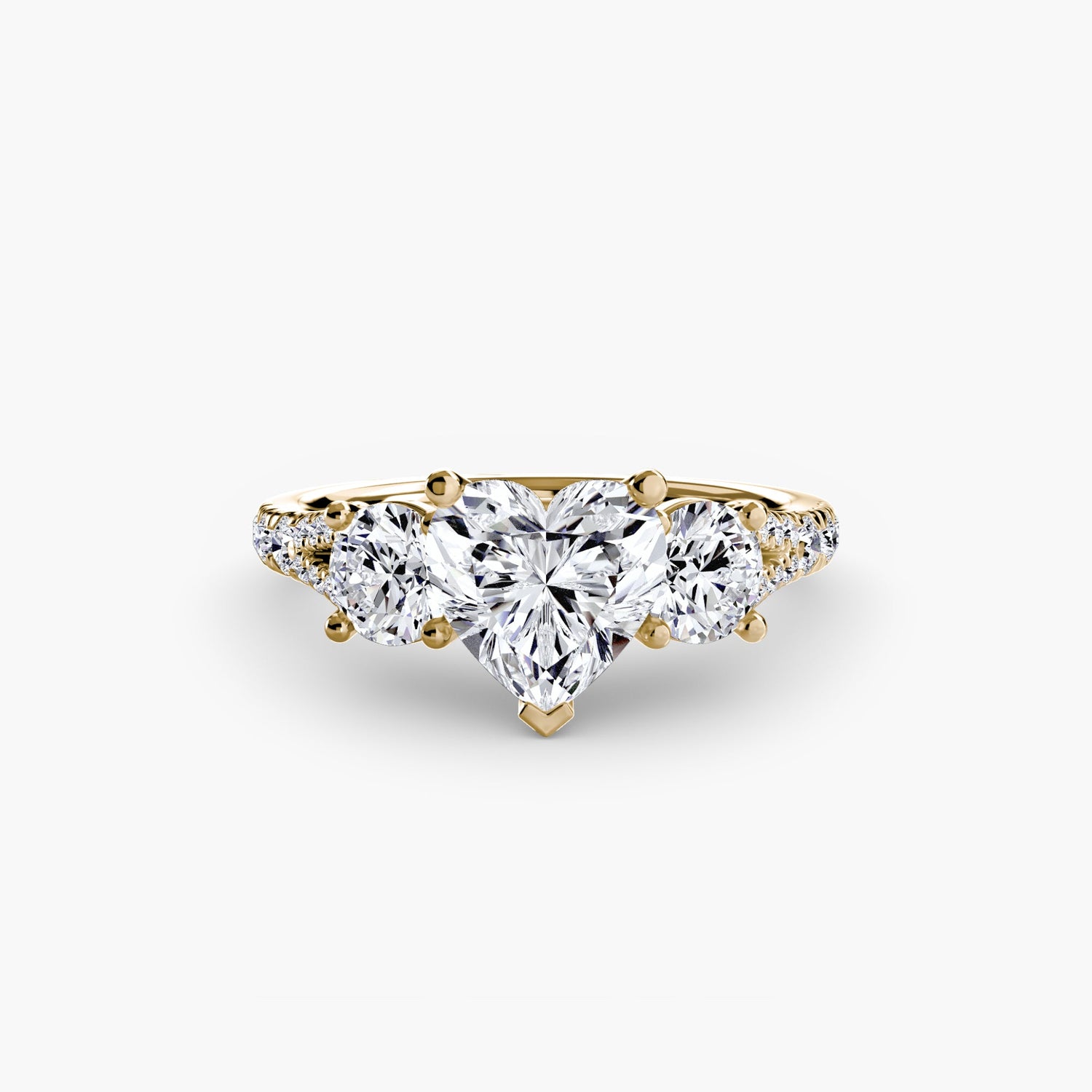 Edler Diamant Setting 0,77-Karat Gold – Detailansicht