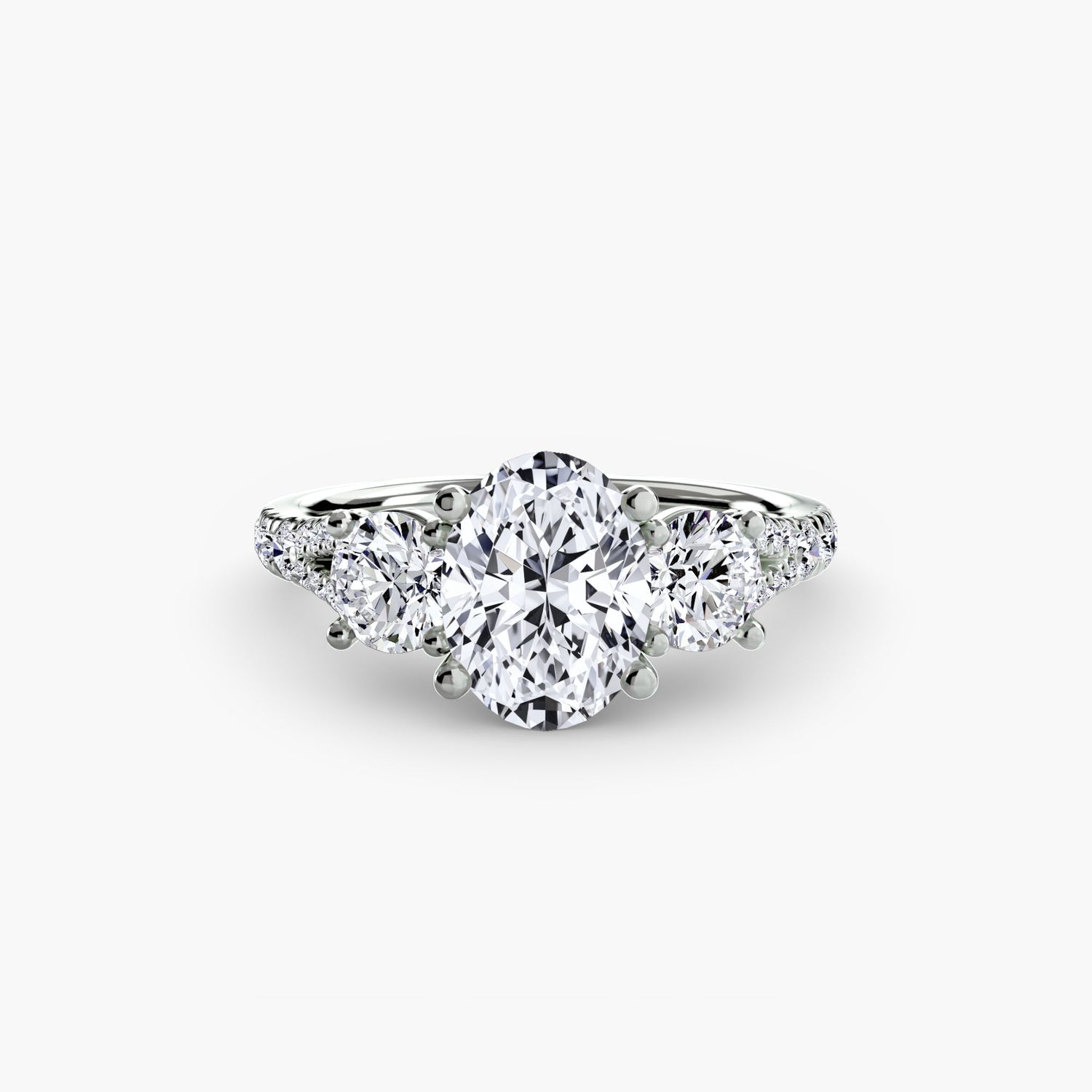 Luxuriöser Edler Diamant Setting 0,77 Karat – Profilansicht