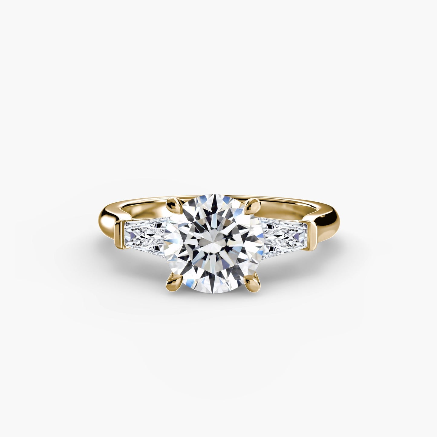 Edler Diamant Setting 0,70-Karat Gold – Hauptansicht