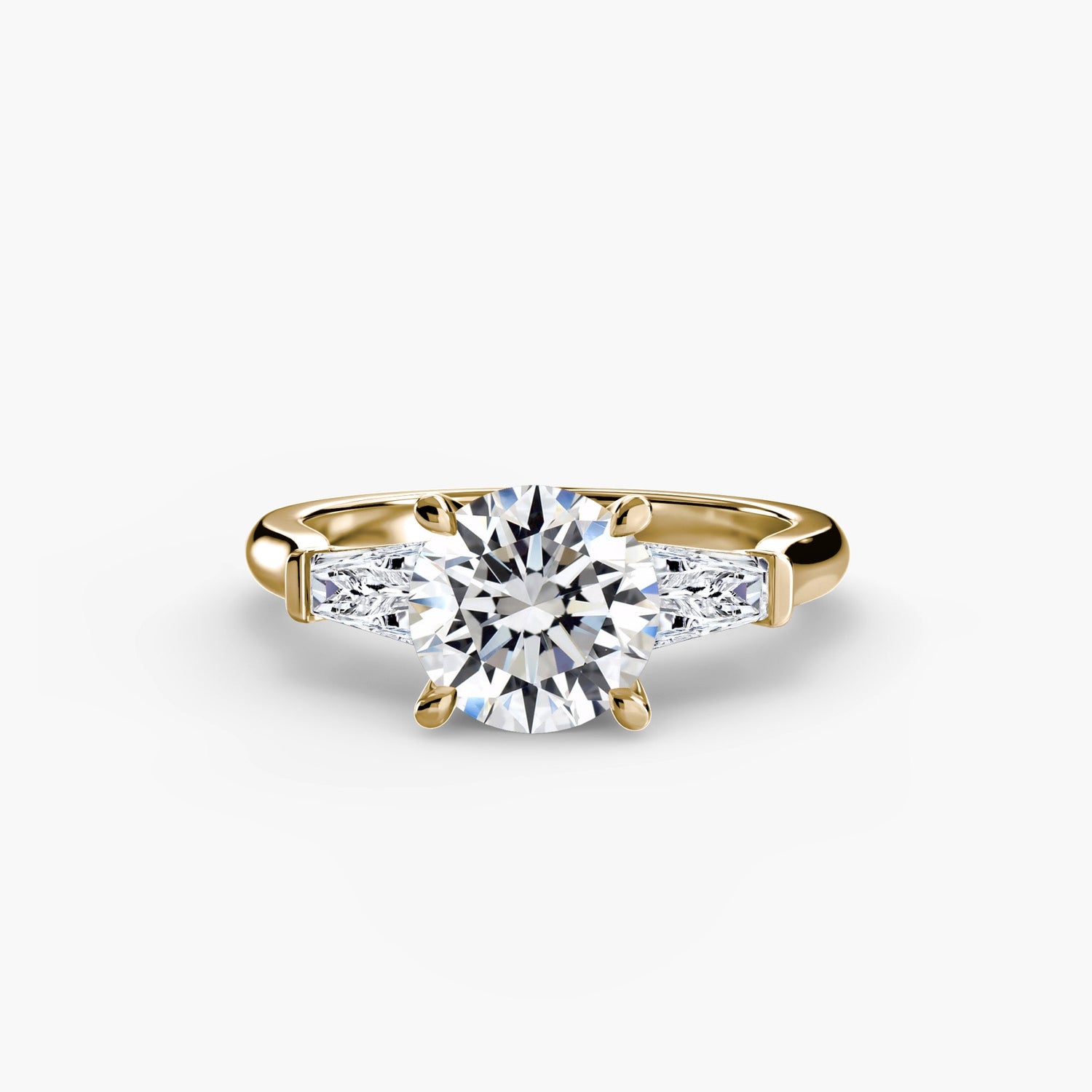 Edler Diamant Setting 0,70-Karat Gold – Hauptansicht