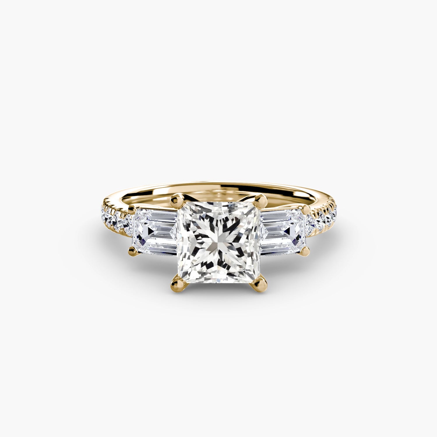 Echter Brillant Setting – Frontansicht