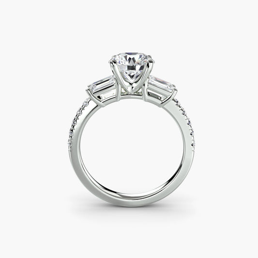 Echter Brillant Setting – Frontansicht
