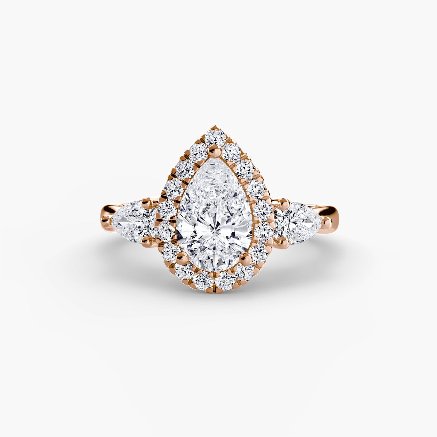 Echter Edler Diamant Setting 0,52 Karat Gold – Nahaufnahme