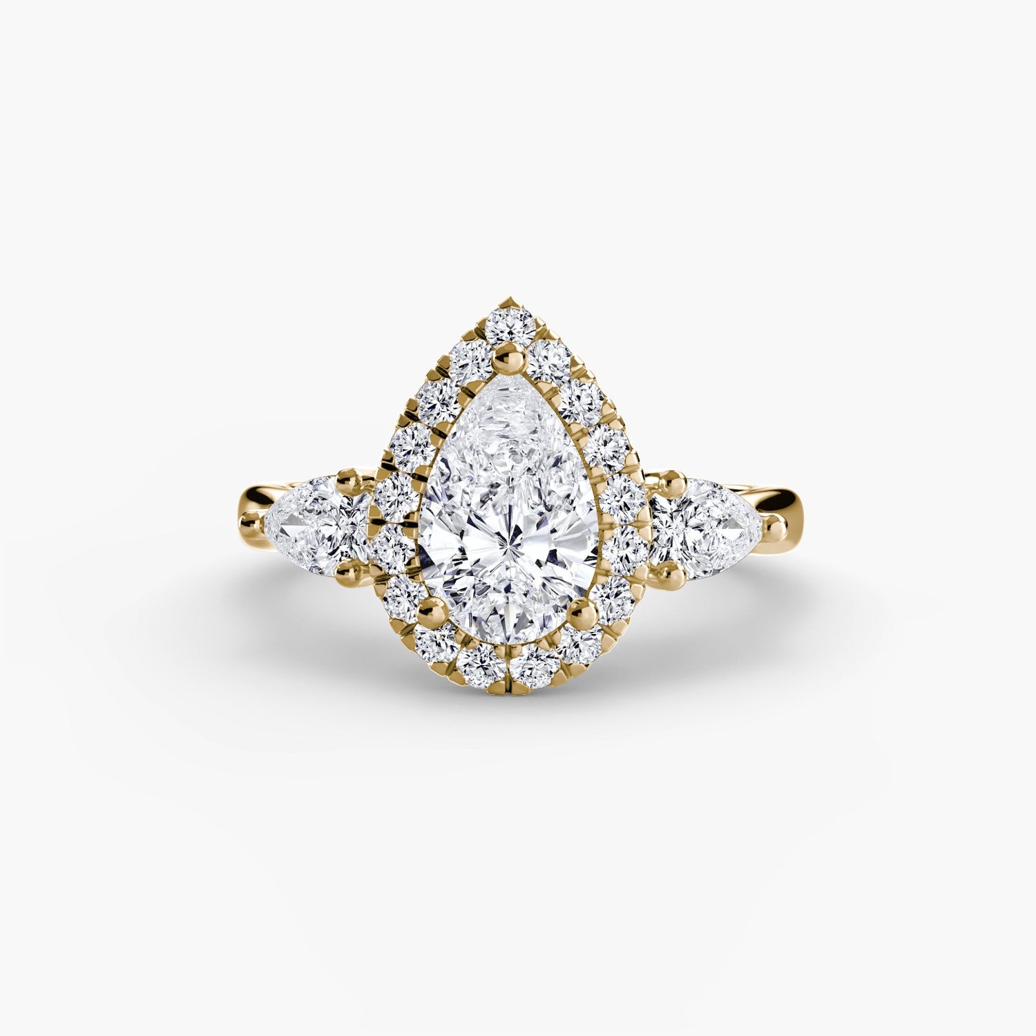 Edler Diamant Setting 0,52-Karat Gold – Seitenansicht