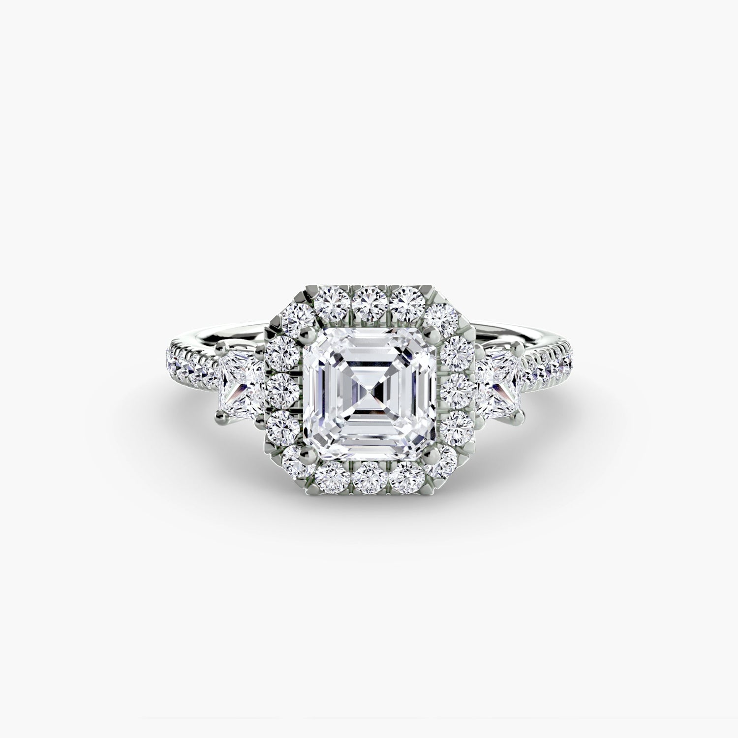 Rund-Brillant Brillant Ring in Gold – Nahaufnahme