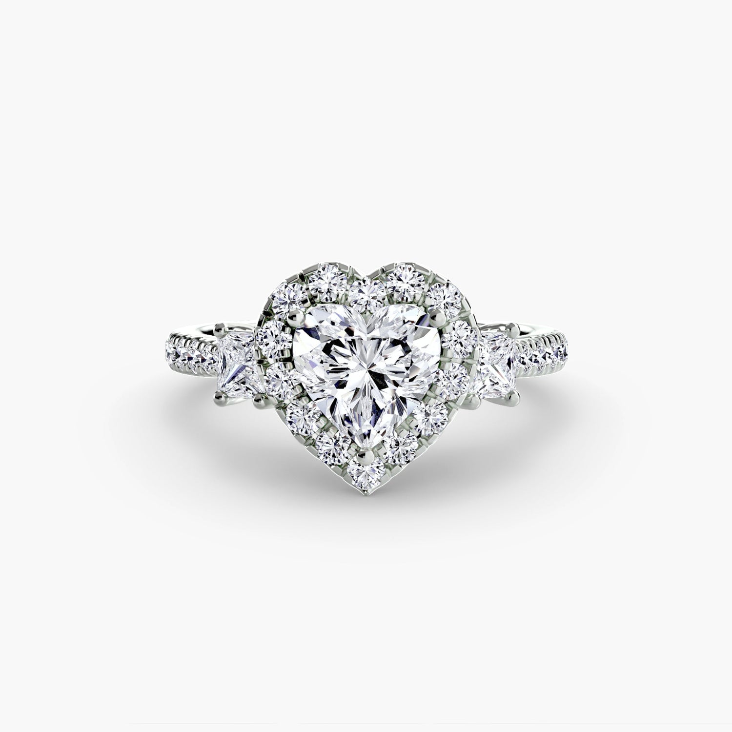 Rund-Brillant Brillant Ring in Gold – Detailansicht