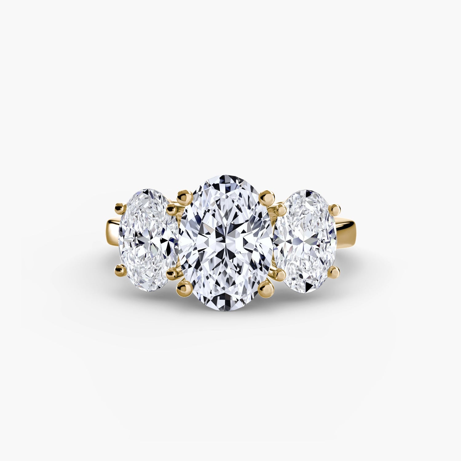 Edelstein Setting -Karat Gold – Draufsicht