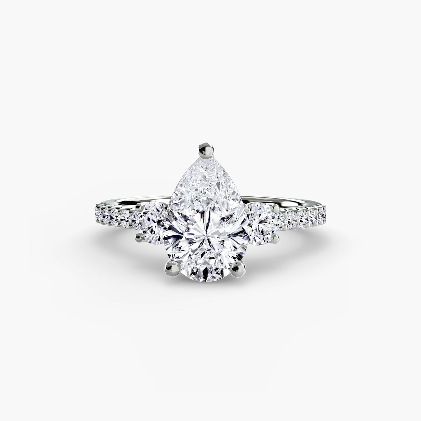 Rund-Brillant Brillant Ring in Gold – Hauptansicht