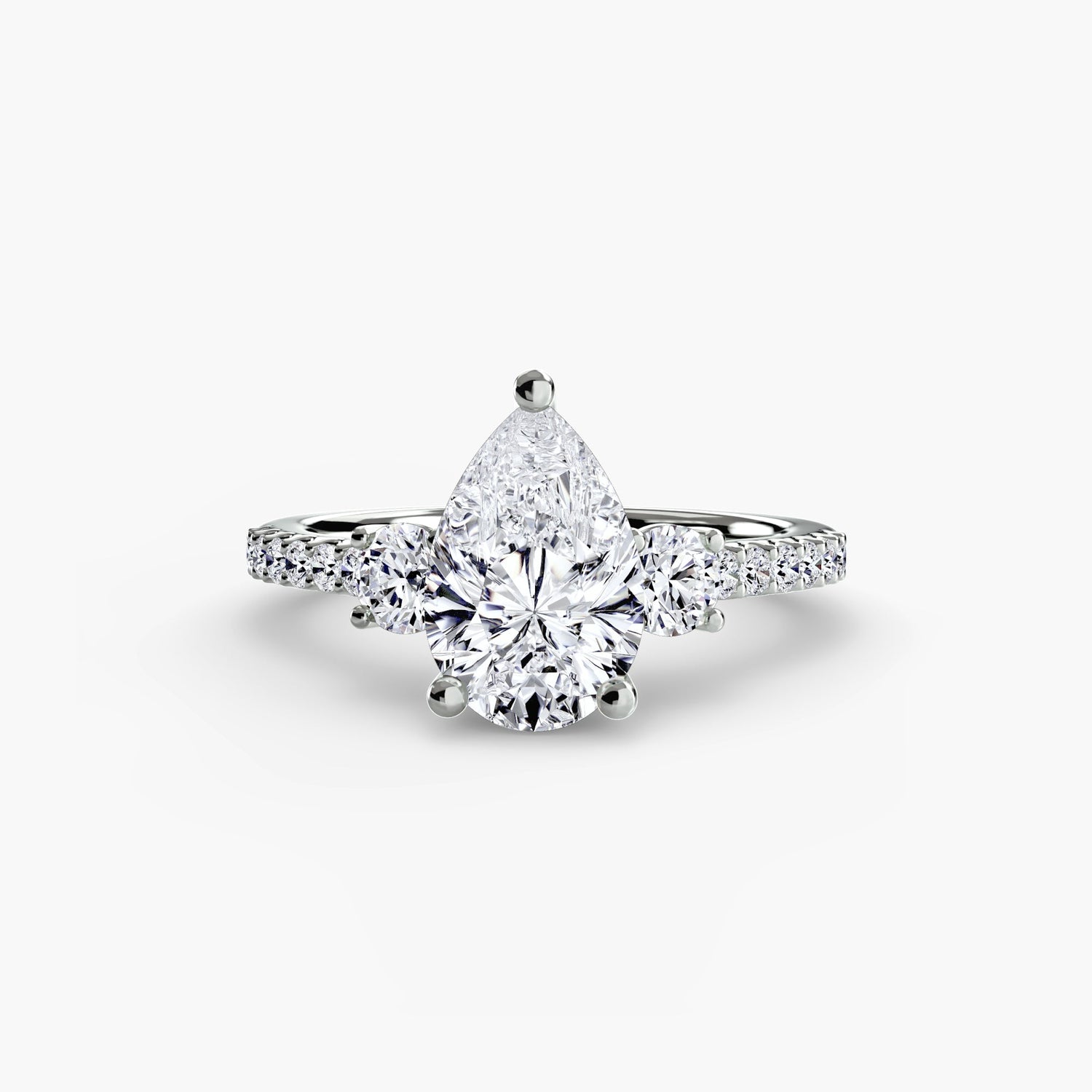 Rund-Brillant Brillant Ring in Gold – Hauptansicht