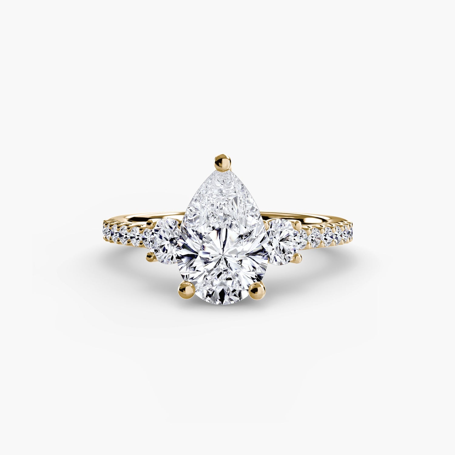 Setting Gold mit Brillant – Draufsicht