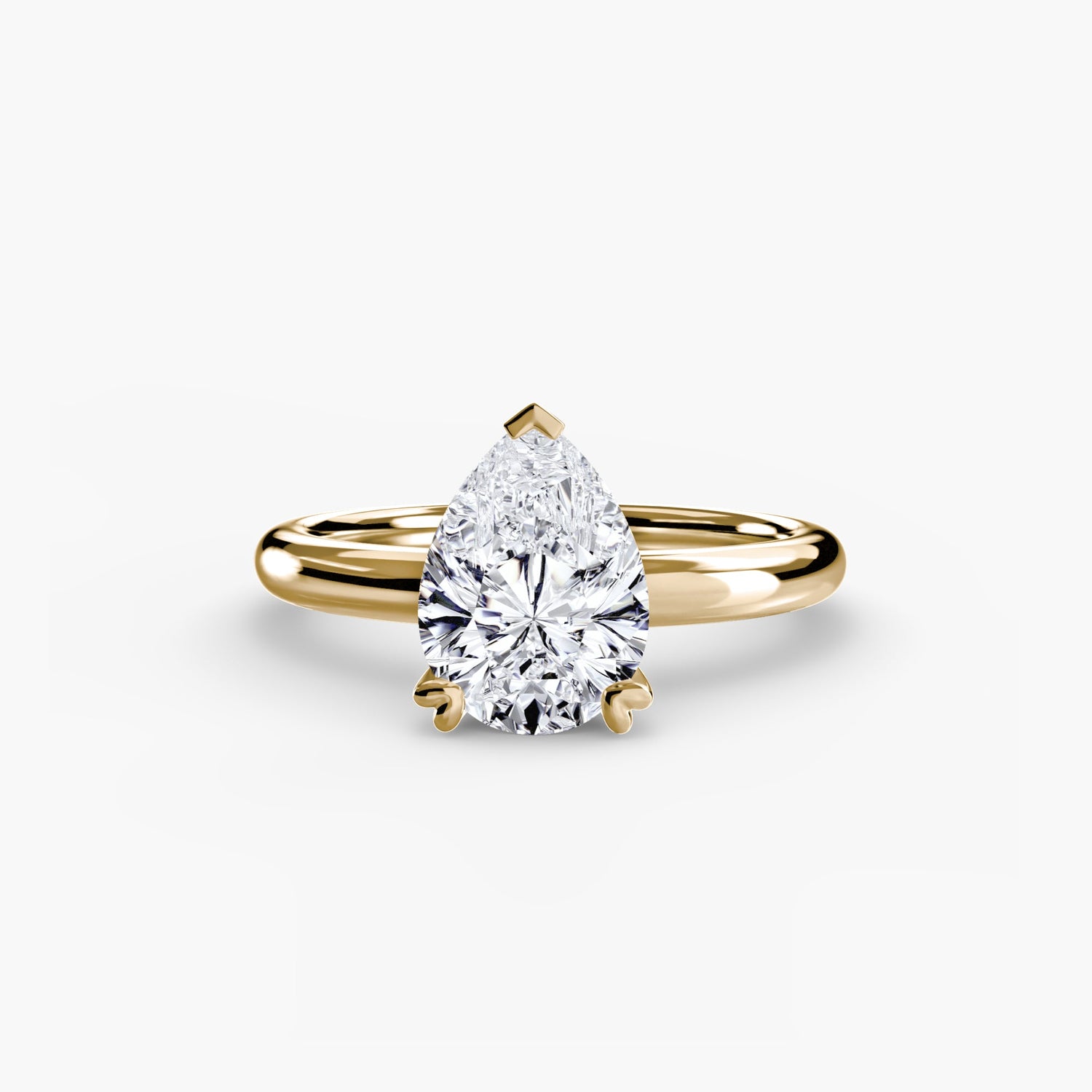 Authentischer Edler Diamant Setting – Draufsicht