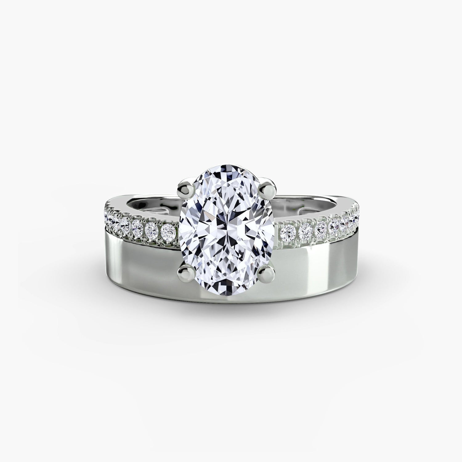 Edler Diamant Setting 0,13-Karat Gold – Detailansicht