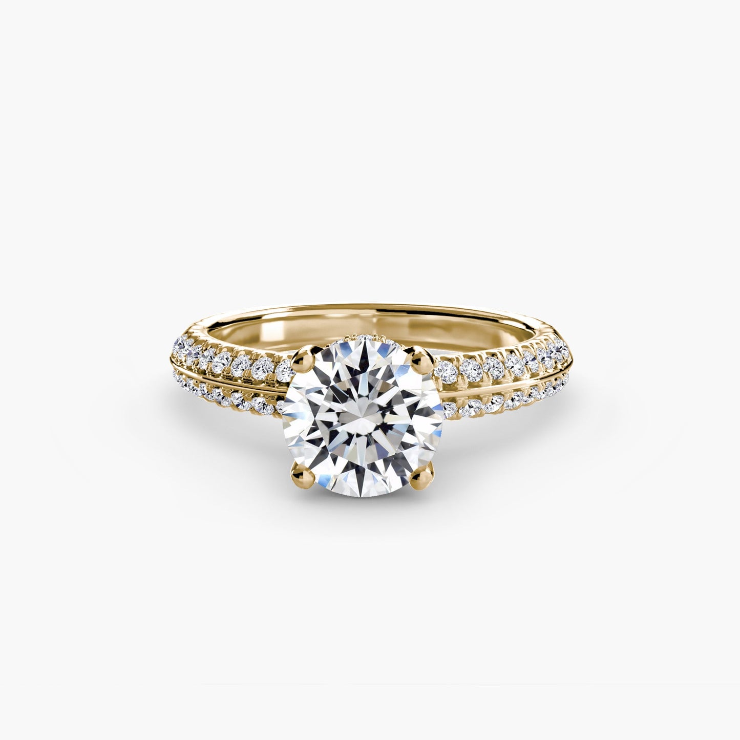 Setting Gold mit Edelstein – Draufsicht