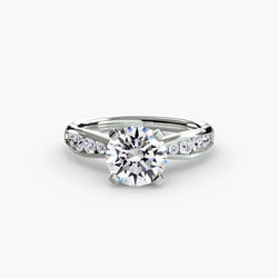 Gold Pavé Edelstein Setting Karat