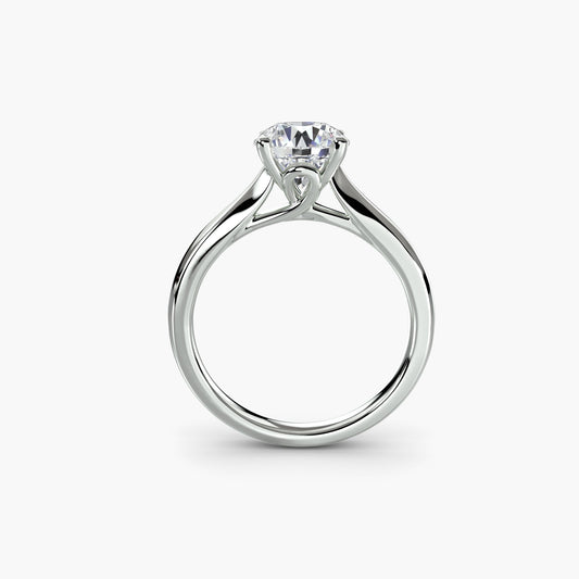 Strahlender Edler Diamant Setting Karat – Frontansicht