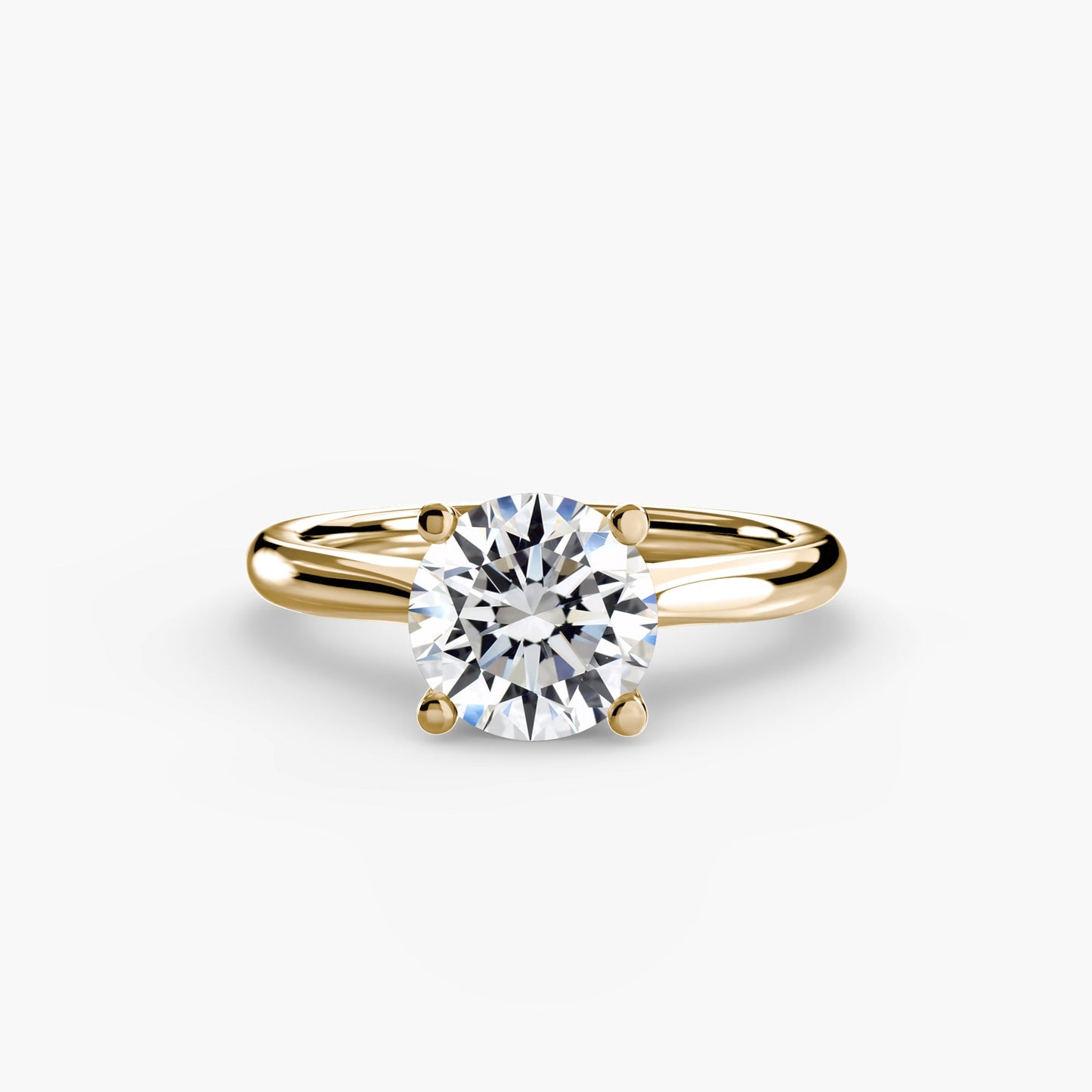 Setting Gold mit Edler Diamant – Draufsicht