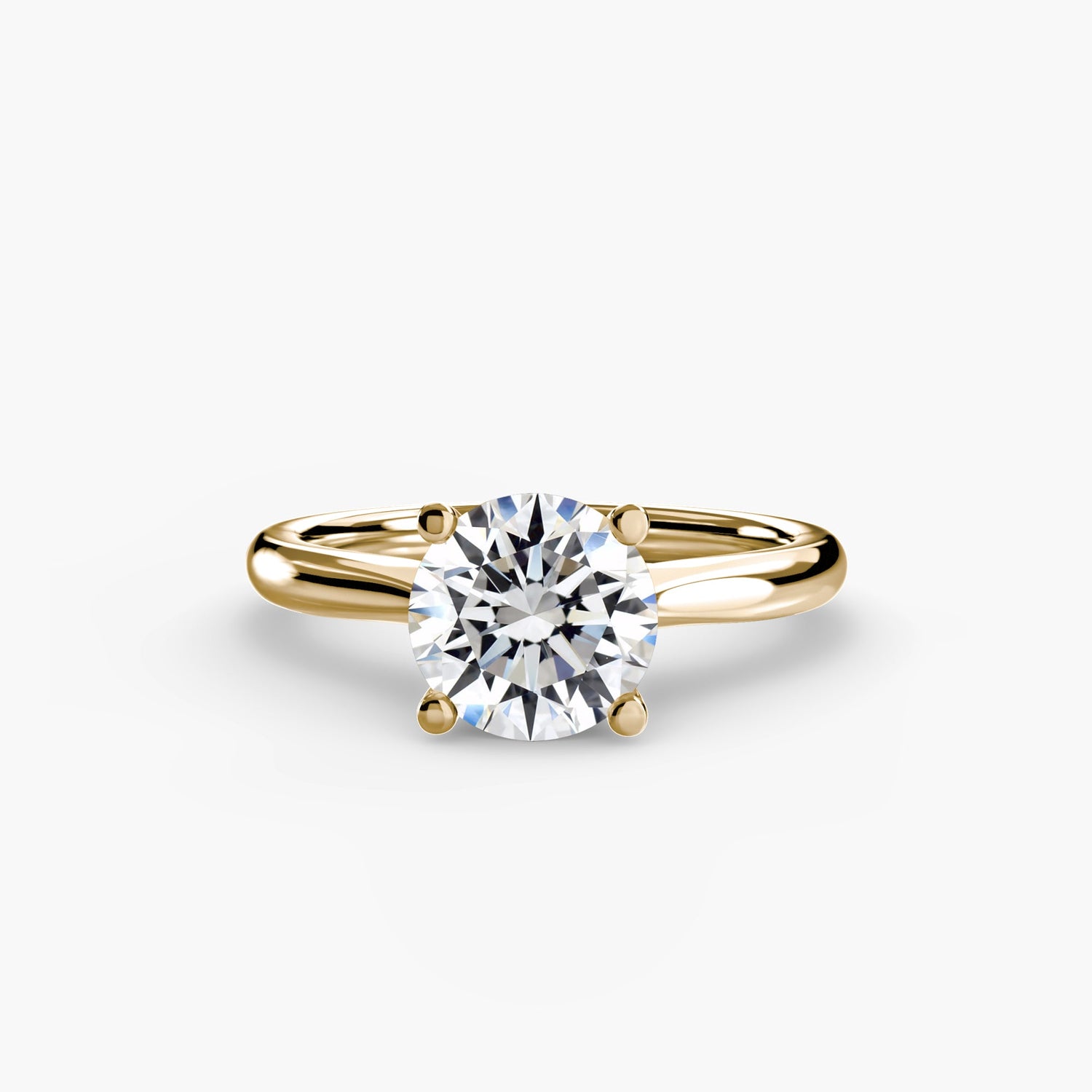 Edler Diamant Setting -Karat Gold – Seitenansicht