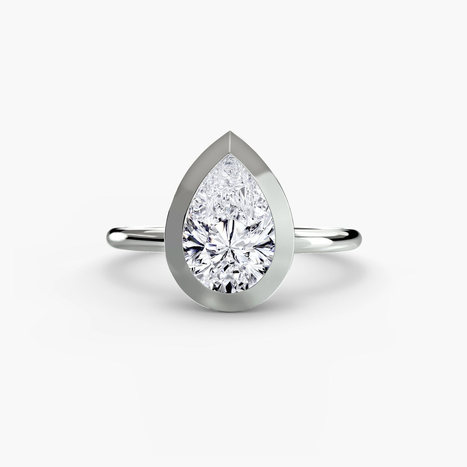 Edelstein Ring in Gold – Draufsicht