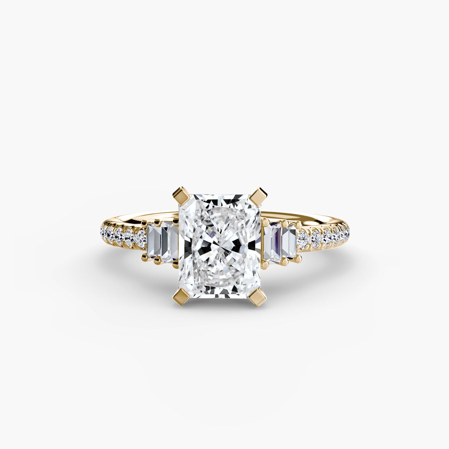 Erdgewonnener Edelstein Setting Karat Gold – Alternative Ansicht