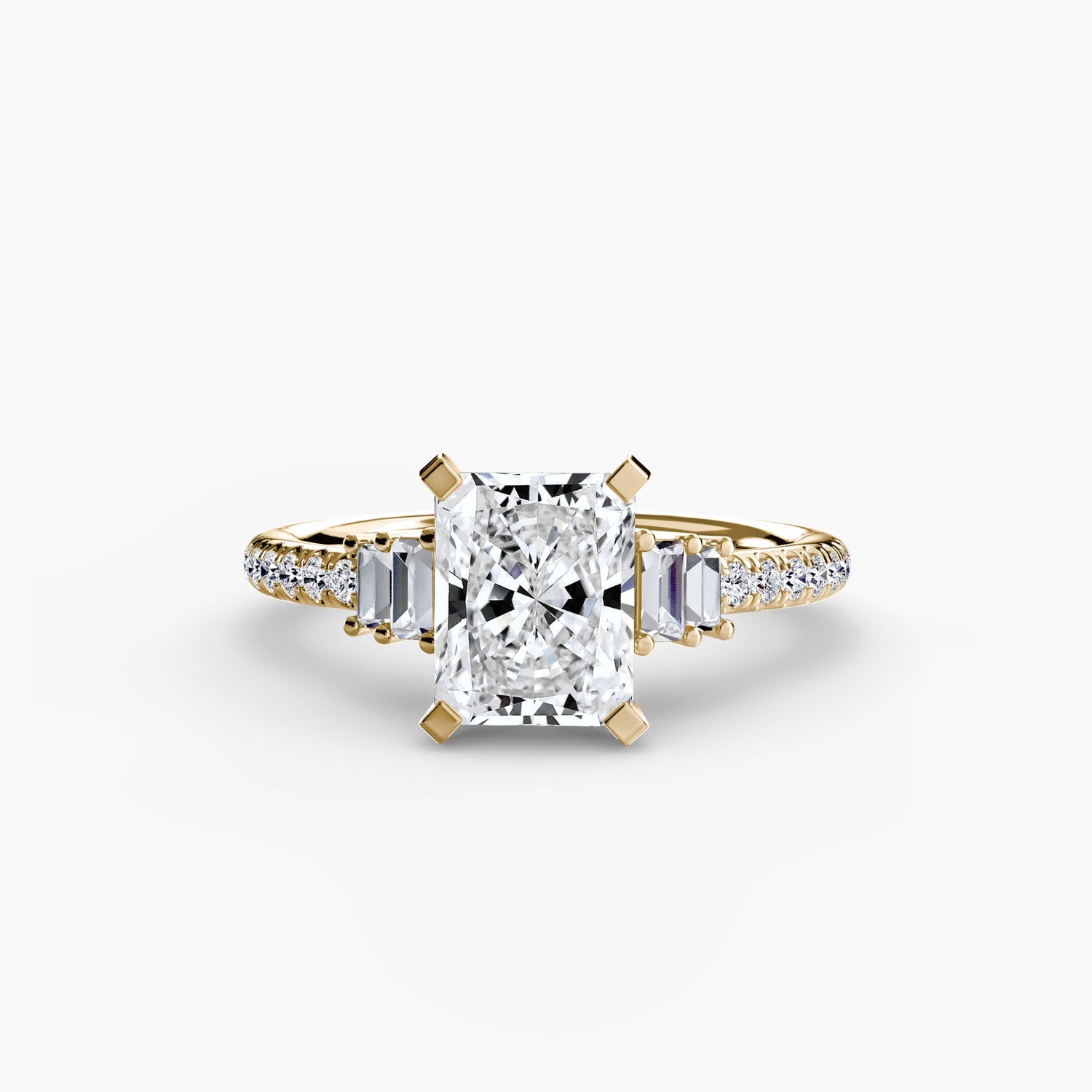 Erdgewonnener Edelstein Setting Karat Gold – Alternative Ansicht