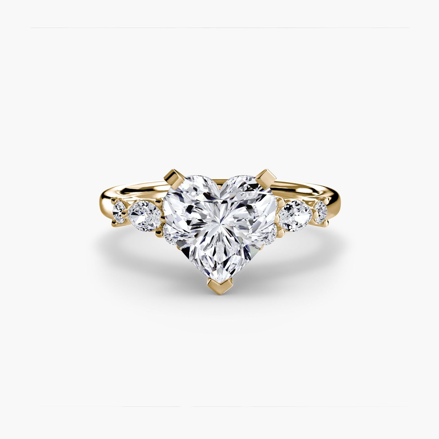 Setting Gold mit Schmuckstein – Detailansicht