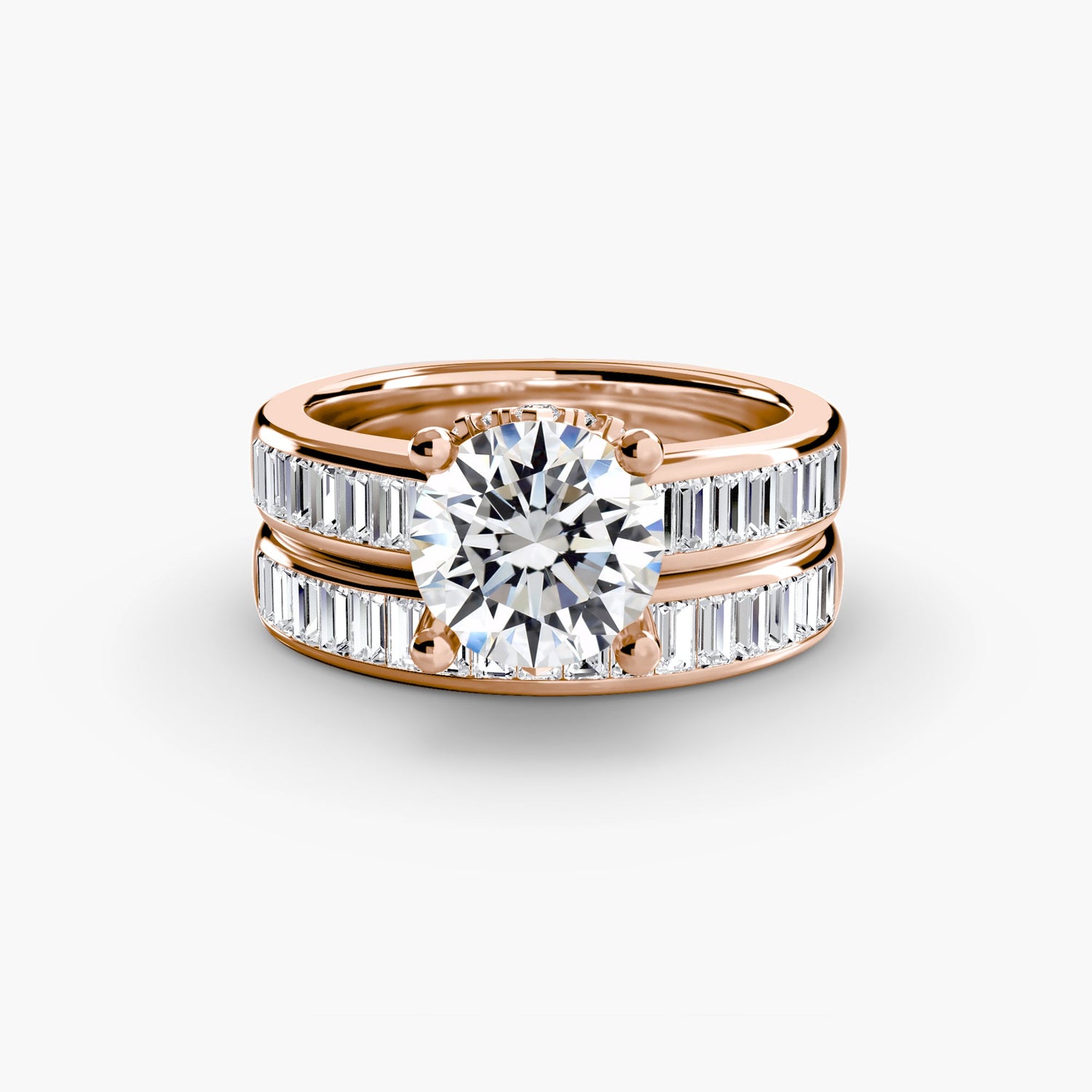 Echter Edler Diamant Setting – Rückansicht