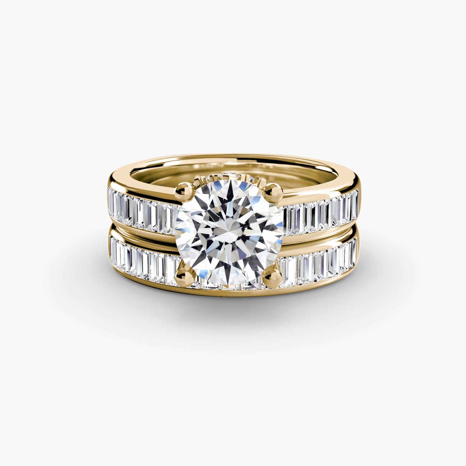 Setting Gold mit Edler Diamant – Draufsicht