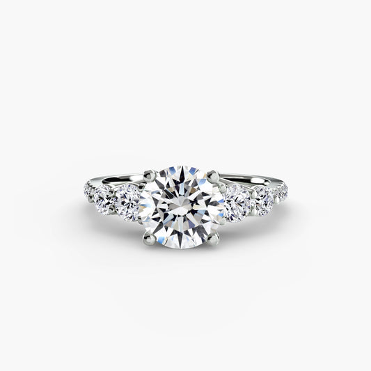 Brillantschliff Brillant Ring in Gold – Hauptansicht