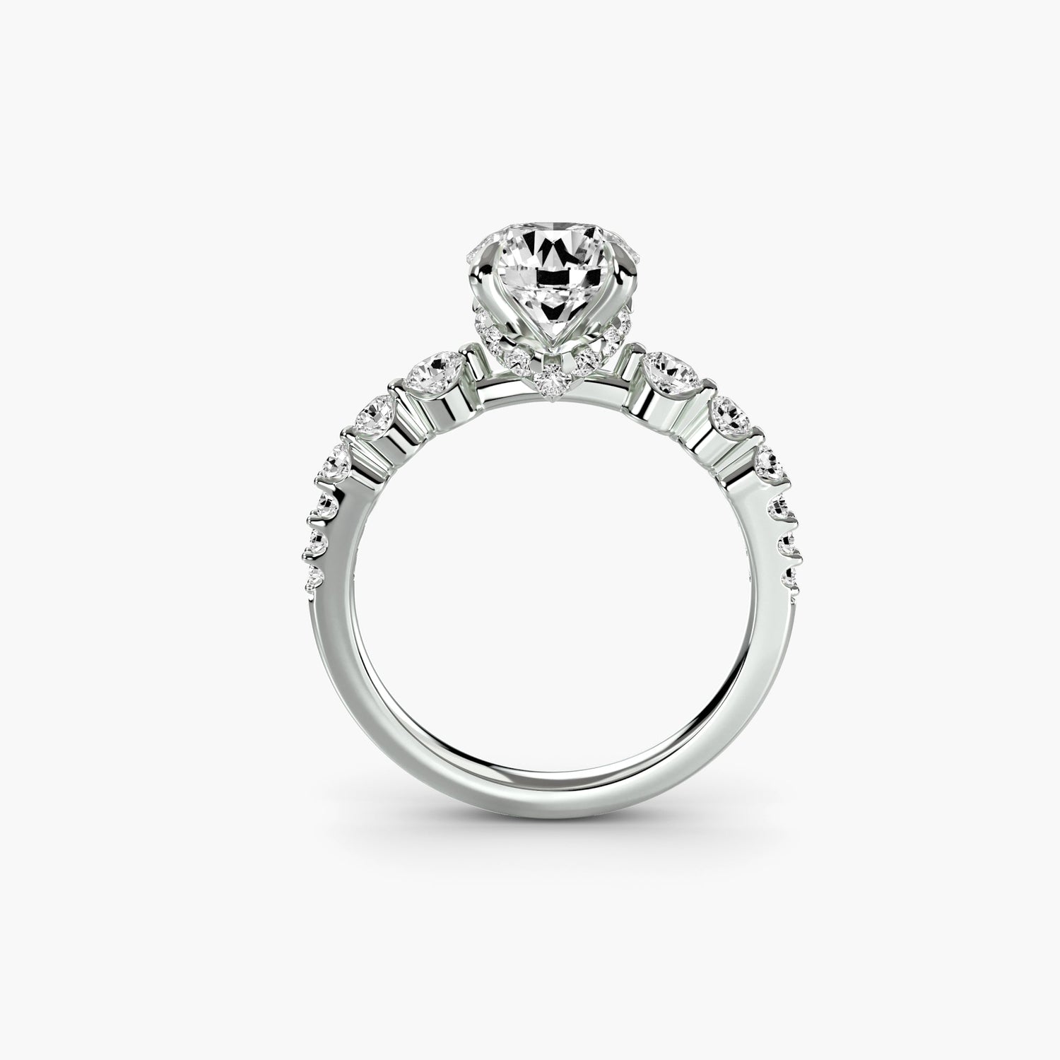 Naturreiner Diamant Setting 0,45 Karat Gold – Frontansicht