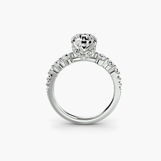 Naturreiner Diamant Setting 0,45 Karat Gold – Frontansicht