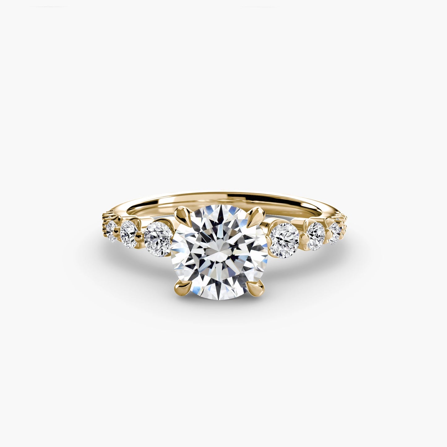 Naturreiner Diamant Setting 0,45 Karat Gold – Draufsicht