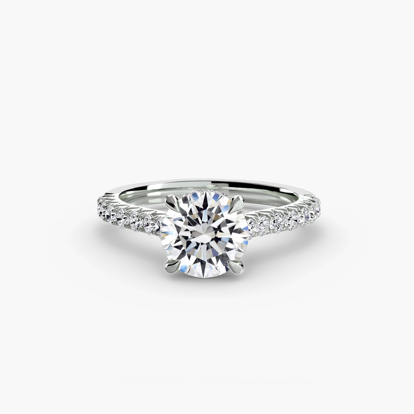 Authentischer Edelstein Setting Karat Gold – Profilansicht