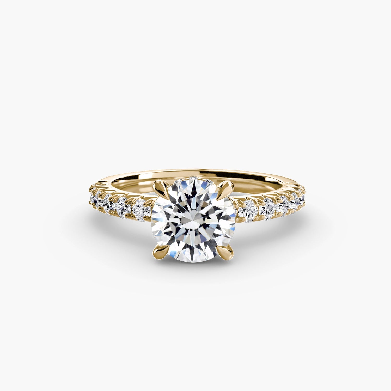 Echter Edelstein Setting – Draufsicht