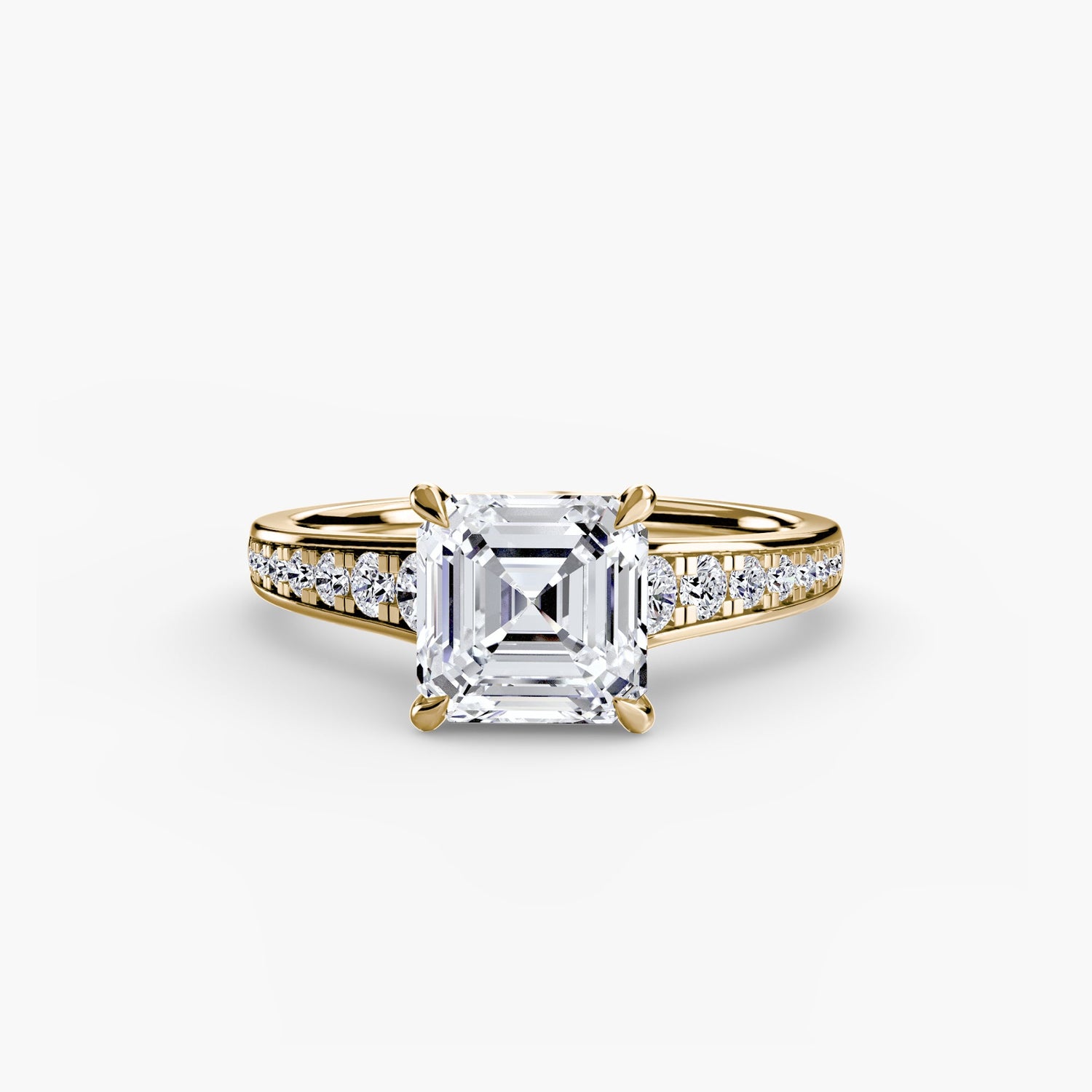 Setting Gold mit Schmuckstein – Nahaufnahme