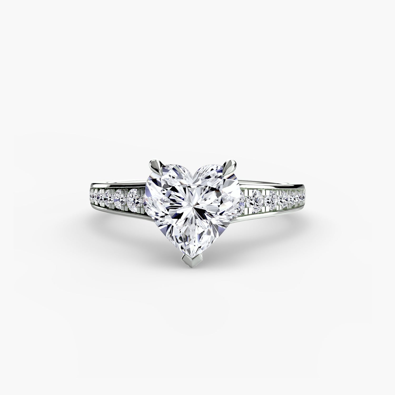 Brillantschliff Schmuckstein Ring in Gold – Detailansicht