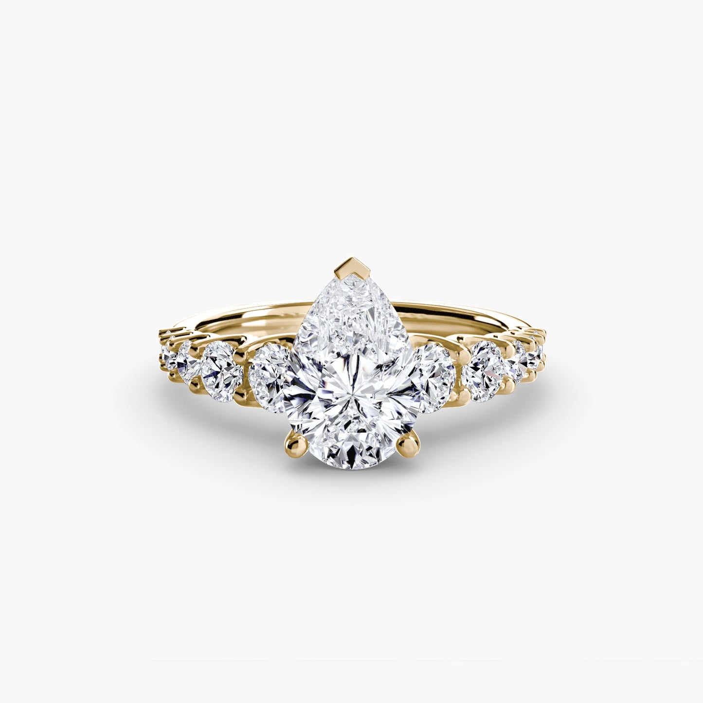 Luxuriöser Brillant Setting 1,38 Karat – Draufsicht