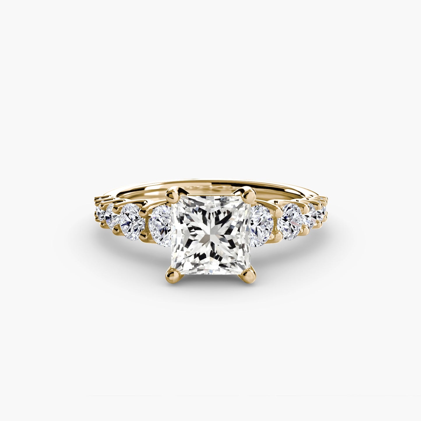 Natürlicher Brillant Setting 1,38 Karat Gold – Seitenansicht