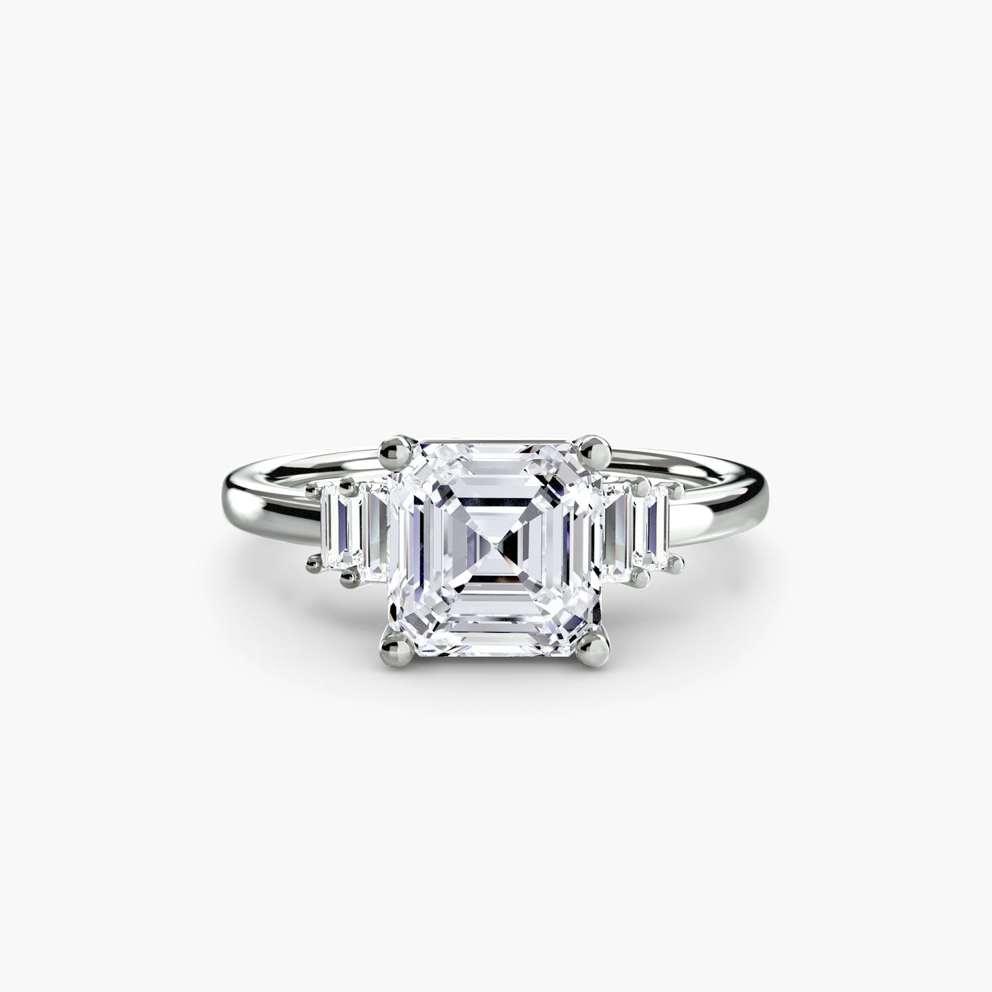 Rund-Brillant Diamant Ring in Gold – Nahaufnahme