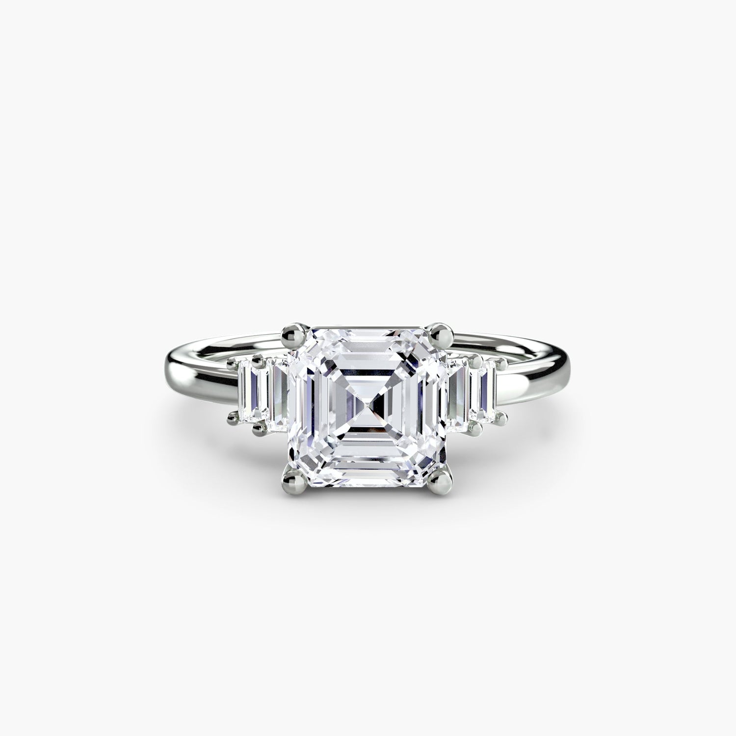 Rund-Brillant Diamant Ring in Gold – Nahaufnahme