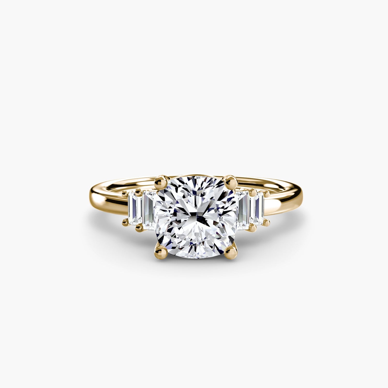Erdgewonnener Diamant Setting 0,17 Karat Gold – Schrägansicht