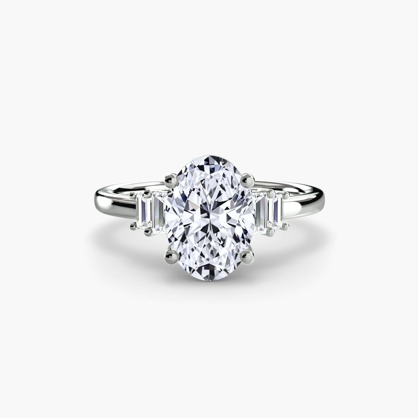 Setting Gold mit Diamant – Profilansicht