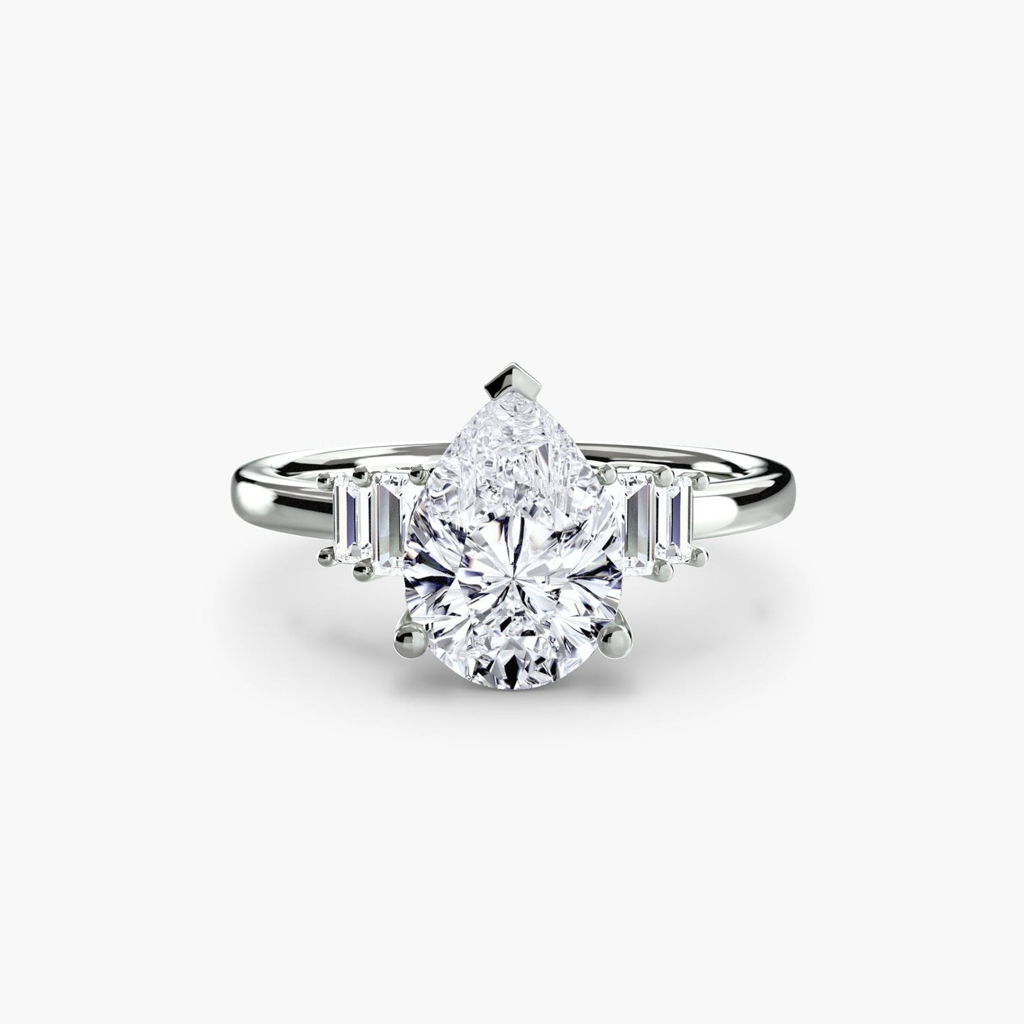 Setting Gold mit Diamant – Draufsicht