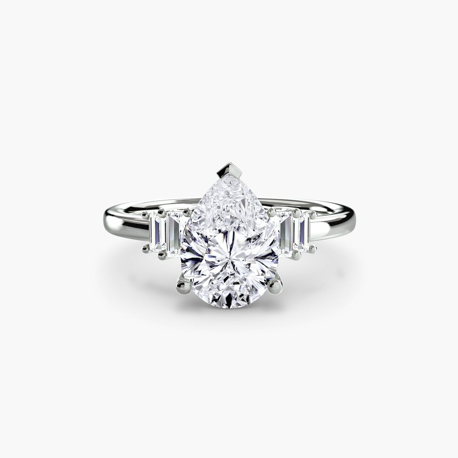 Setting Gold mit Diamant – Draufsicht