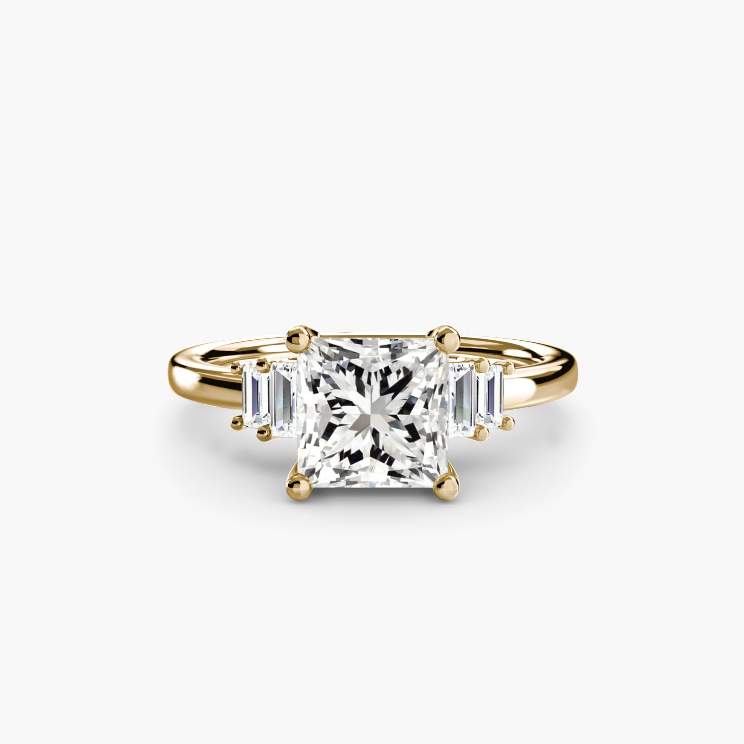 Handgefertigter Diamant Setting 0,17 Karat – Seitenansicht