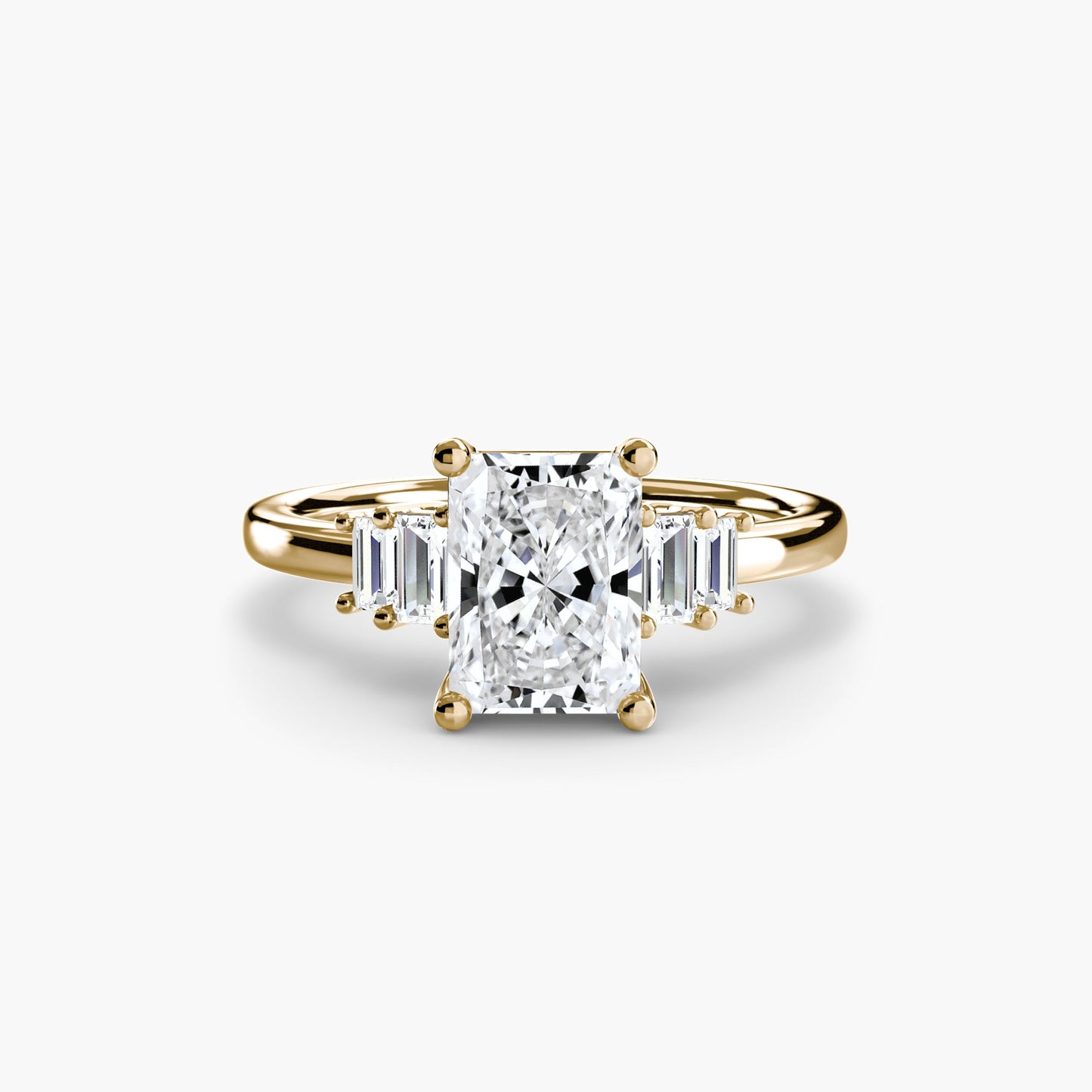 Rund-Brillant Diamant Ring in Gold – Alternative Ansicht